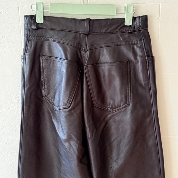 Vintage BOVINES Straight-Leg Leather Pants - Picture 7 of 11